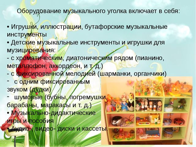 Организация предметно-развивающей среды в старшей группе