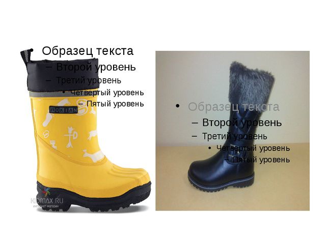 Обувь. Презентация для детей