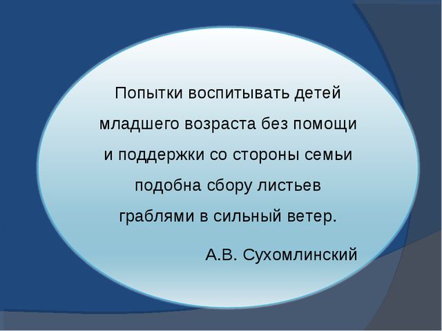 Взаимодействие детского сада и семьи. Презентация