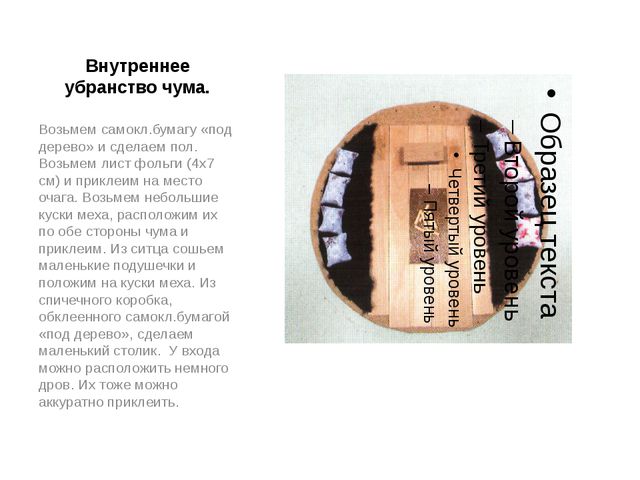 Мастер - класса по изготовлению ненецкого чума