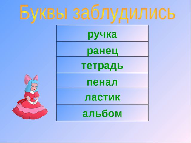Будущему первокласснику. Презентация для детей