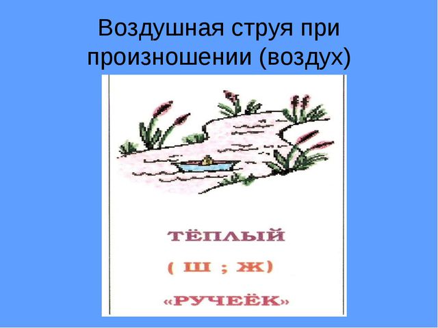 Артикуляционные признаки звуков Ж - Ш (для детей старшего дошкольного возраста с ОВЗ)