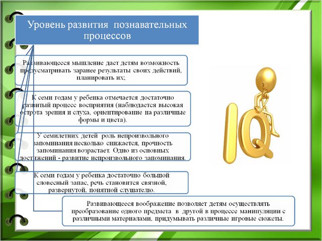Интеллектуальная готовность к школе
