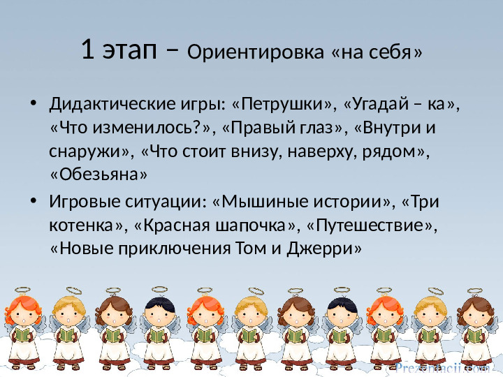 Развитие пространственных представлений у дошкольников. Презентация