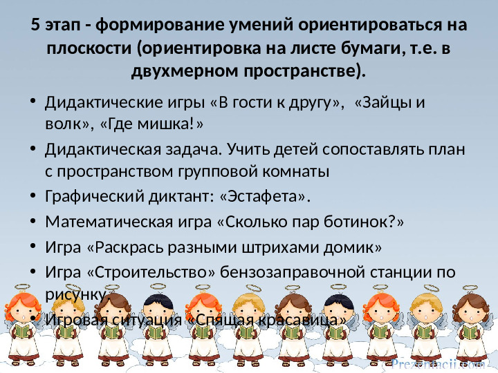 Развитие пространственных представлений у дошкольников. Презентация