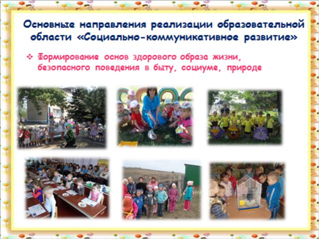 Социально - коммуникативное развитие детей