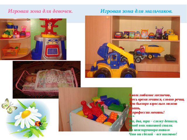 Предметно-развивающая среда в группе детского сада