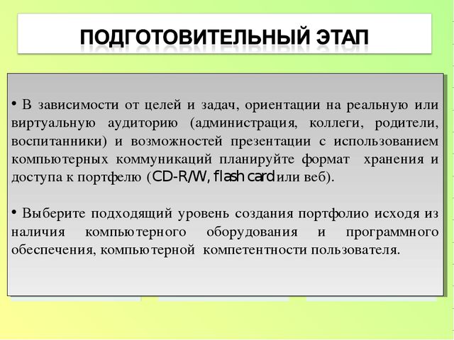 Электронный портфолио воспитателя