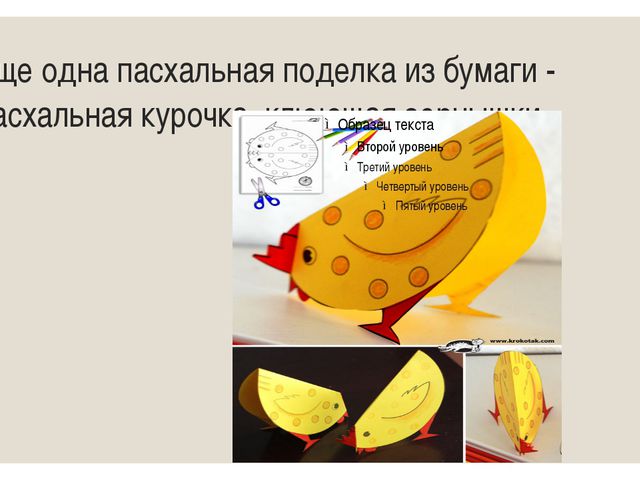 Изготовление поделок на пасху