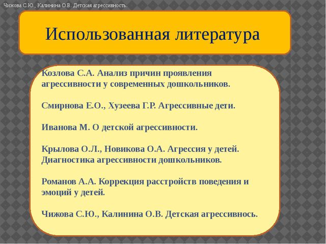 Агрессивность у детей дошкольного возраста