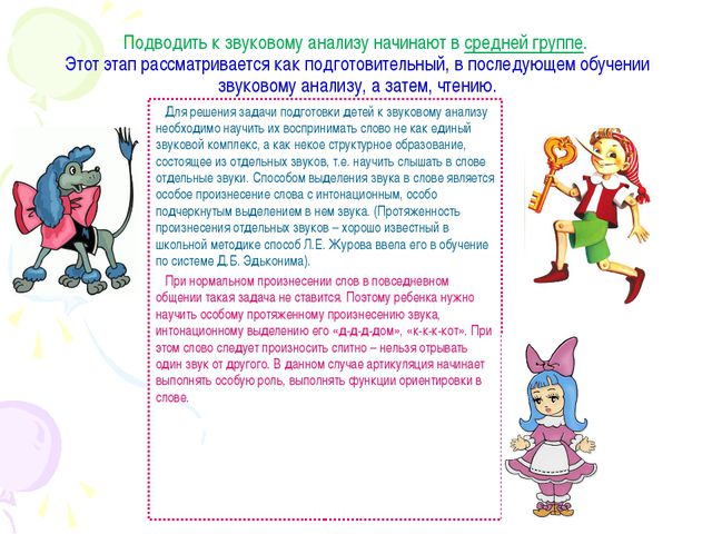 Ознакомление со звуковым строем слова