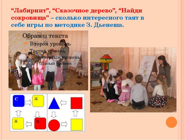 Использование блоков З. Дьенеша