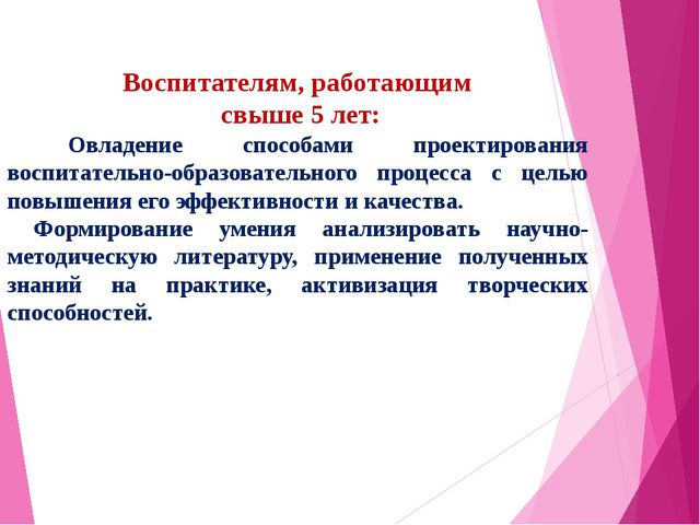 Презентация опыта работы по самообразованию воспитателя