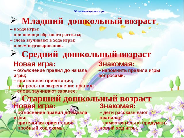 Подвижные игры с детьми дошкольного возраста, методика
