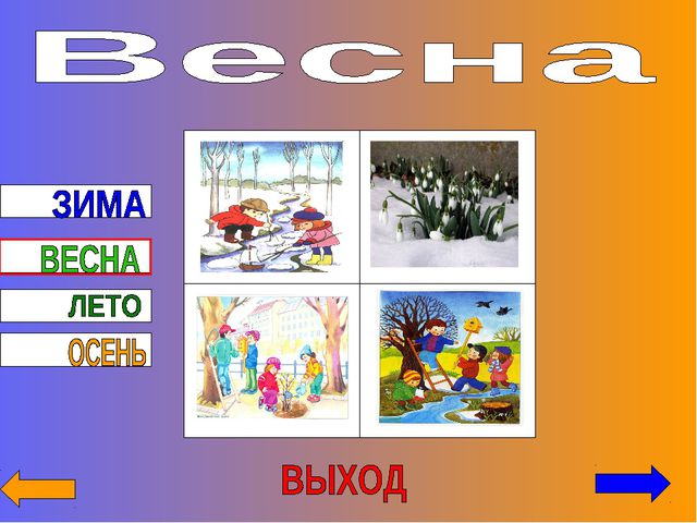 Времена года. Презентация по ознакомлению с окружающим миром