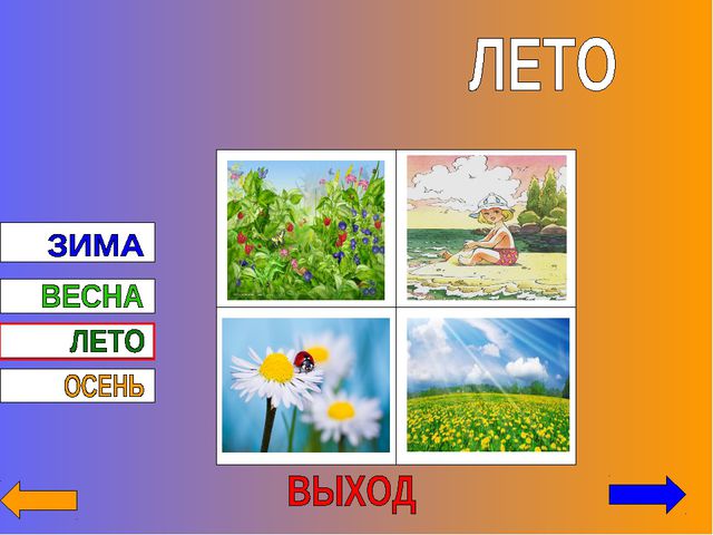 Времена года. Презентация по ознакомлению с окружающим миром