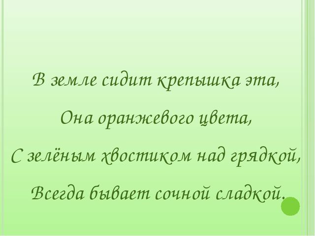 Загадки для дошкольников на занятия по экологическому воспитанию