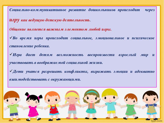 Социально-коммуникативное развитие детей в ДОУ в процессе игры