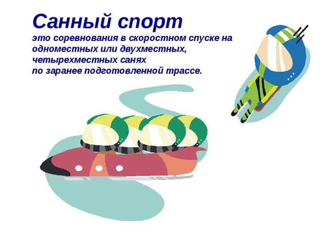 Зимние виды спорта. Презентация