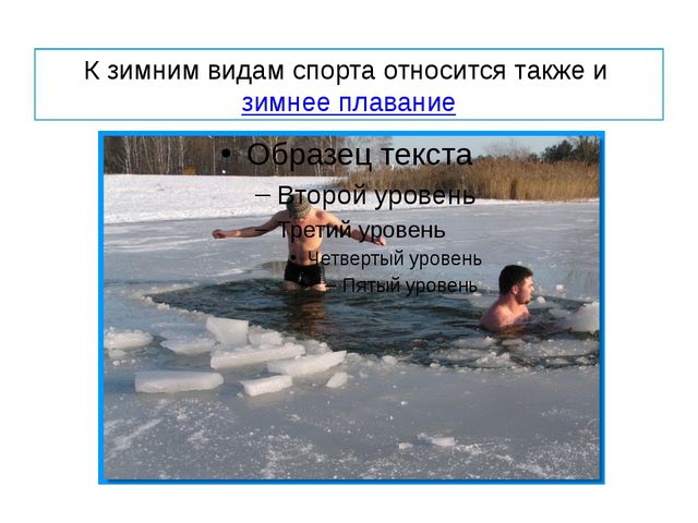 Зимние виды спорта. Презентация