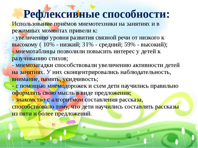 Технология использования мнемотехники у детей среднего дошкольного возраста для формирования связной речи