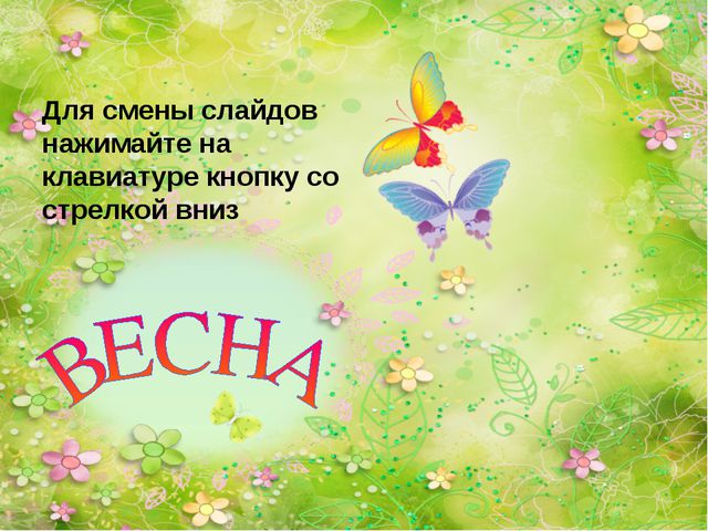 Весна. Презентация по ознакомлению с природным окружением