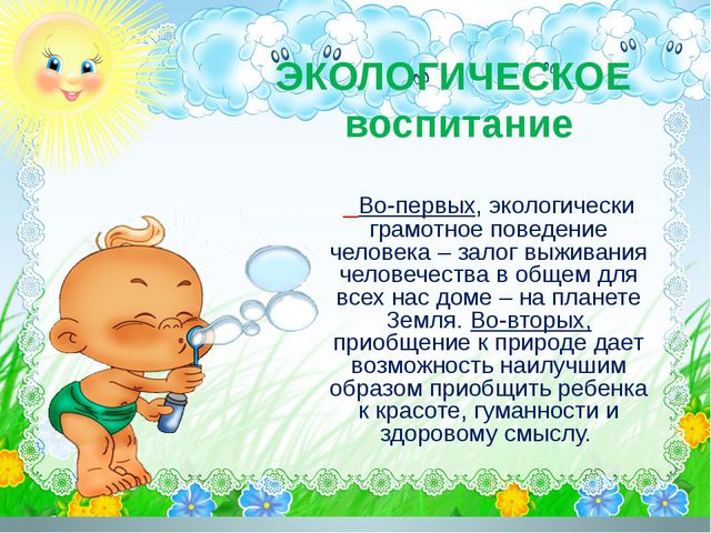 Экологическое воспитание дошкольников. Педагогический совет