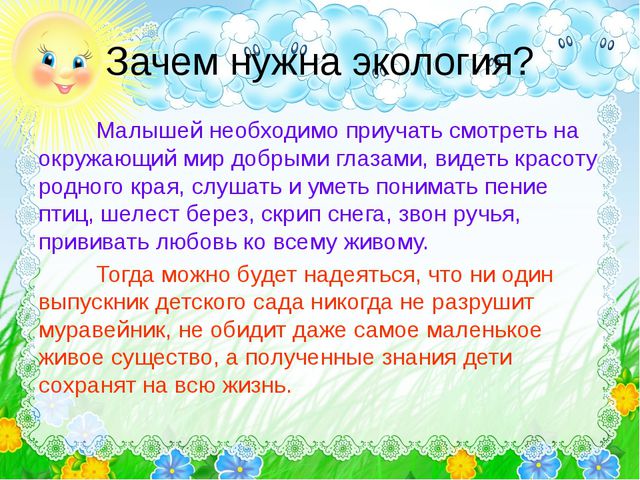 Экологическое воспитание дошкольников. Педагогический совет