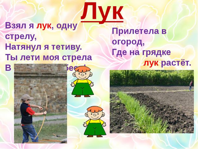 Многозначные слова. Презентация для дошкольников