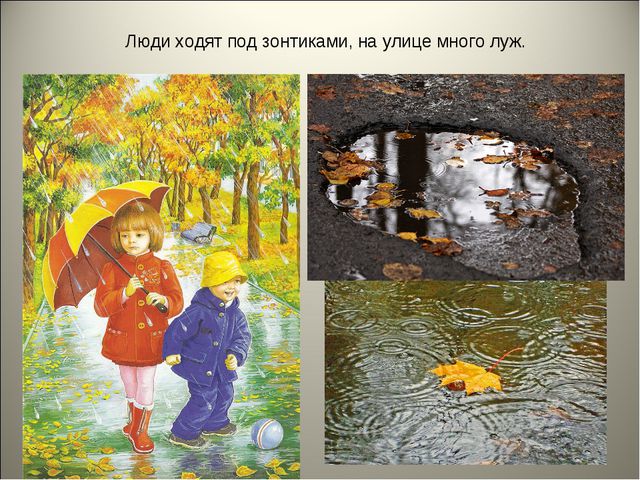 Признаки осени. Презентация для детей средней группы