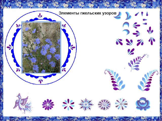 Презентация по ИЗО. Гжельская роспись