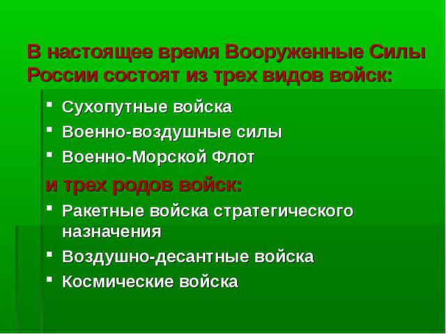 Армия. Презентация для детей