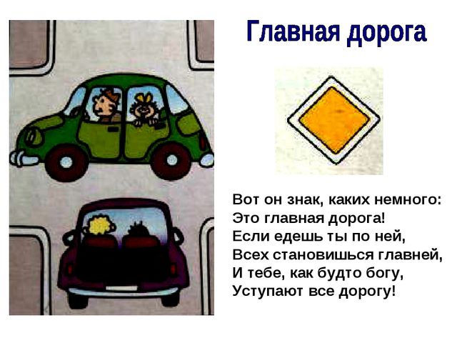 Правила дорожного движения для водителей. Презентация для дошкольников