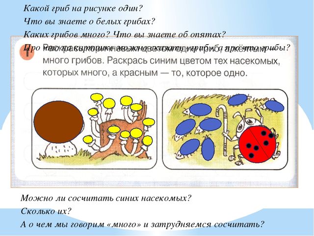 Презентация для детей. Один много