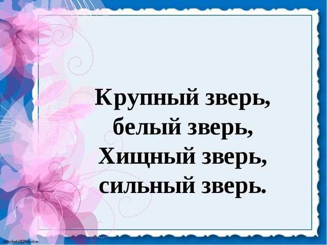 Презентация для детей. Белые медведи