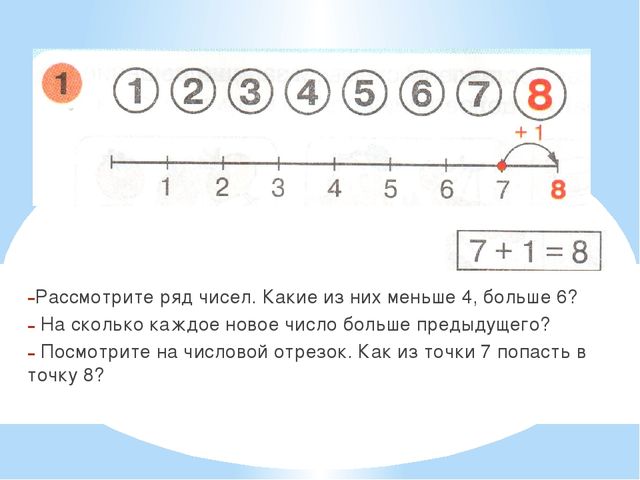 Числовой отрезок для дошкольников презентация