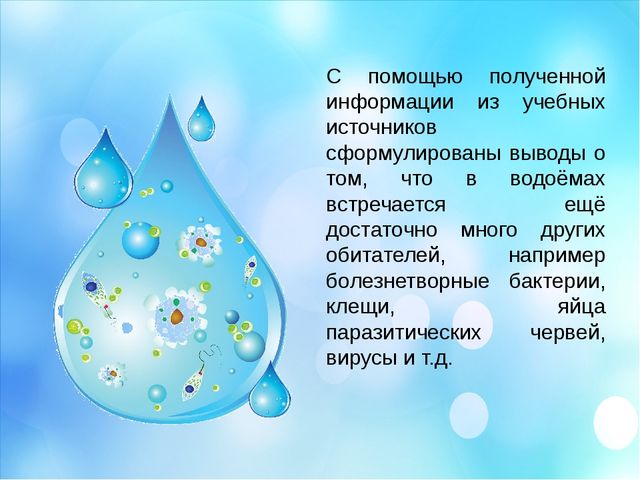 Капля воды. Презентация по окружающему миру