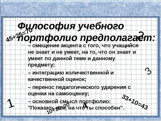 Портфолио. Презентация для родителей
