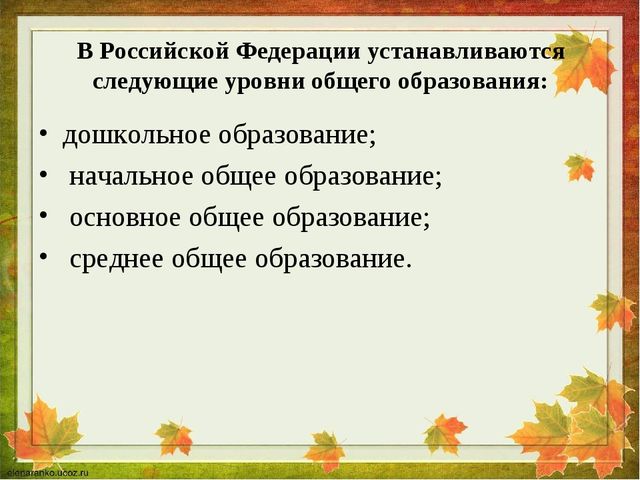 Основная программа дошкольного образования
