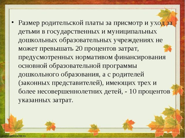 Основная программа дошкольного образования