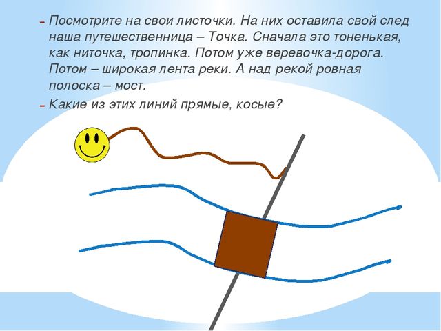 Точка. Линия. Прямая и кривая линии. Презентация по математике (5-6 лет)
