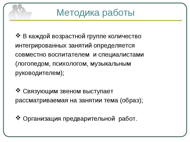 Интегрированные занятия в детском саду. Методическое обучение