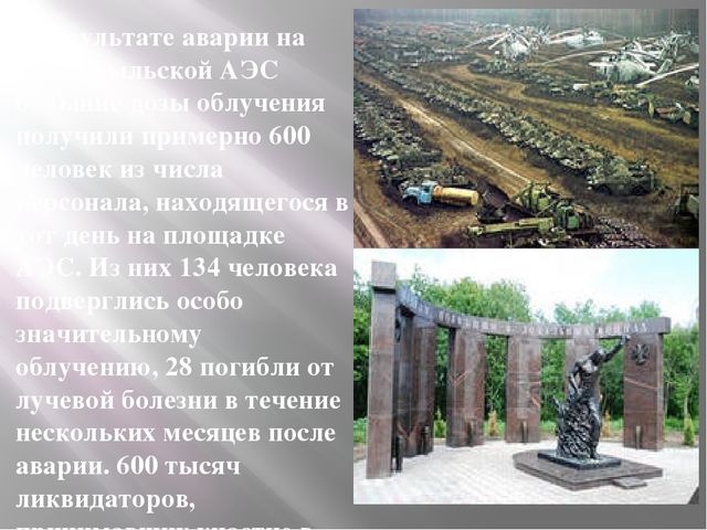 Памяти погибшим в радиационных авариях. Презентация