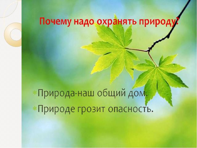 Охрана природы. Презентация