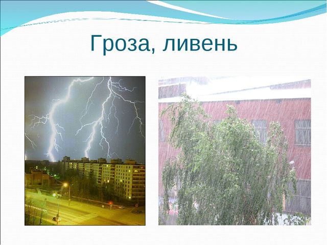 Опасные природные явления. Презентация для детей