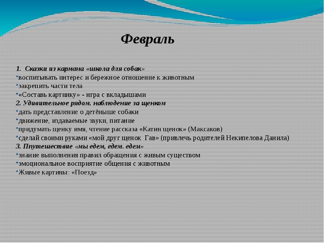 Презентация проекта "Домашние животные"