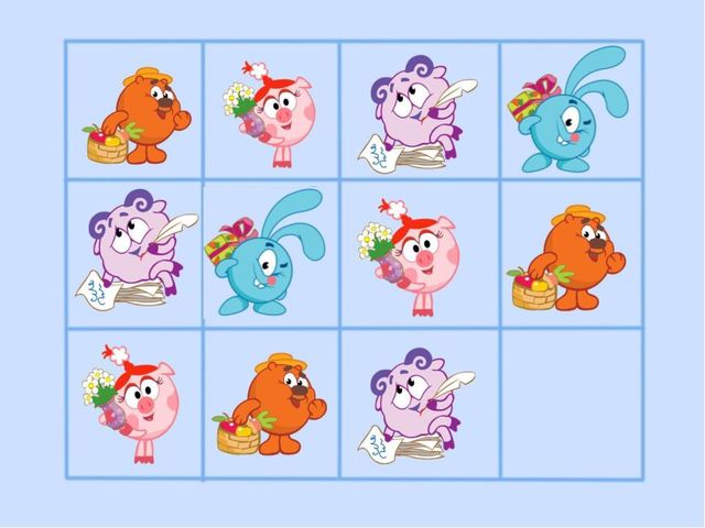 Развивающая игра "Чего не хватает?"