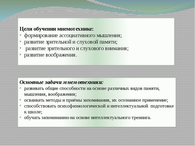 Мастер - класс "Использование методов мнемотехники при заучивании стихотворений с детьми дошкольного возраста"