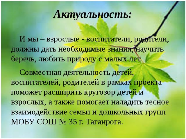 Методическая разработка Проект "Весенние секреты"