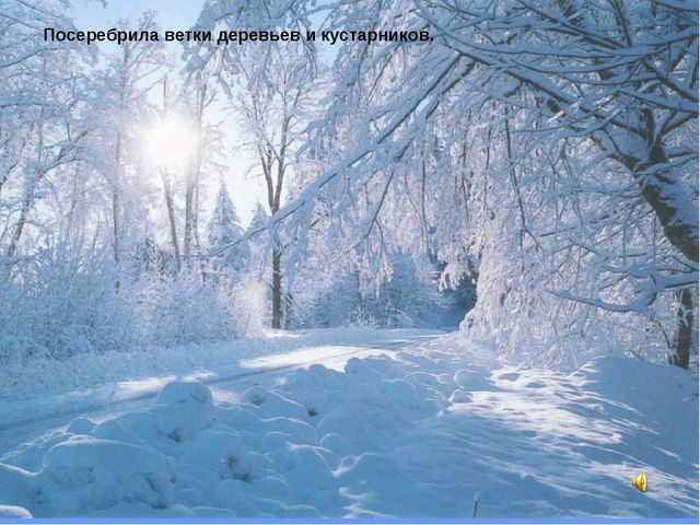 Презентация на тему "ЗИМА" (2 млад.группа)
